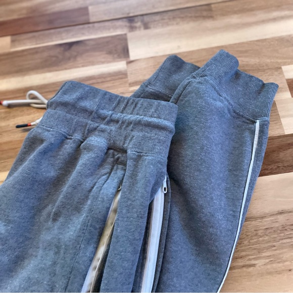 COTOPAXI | L | Grey Thermal Orange Drawstring White Piping Lounge Jogger Pants - Picture 13 of 13